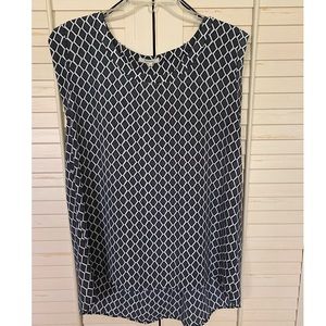 SALE Pleione Navy Career Blouse, Size XL